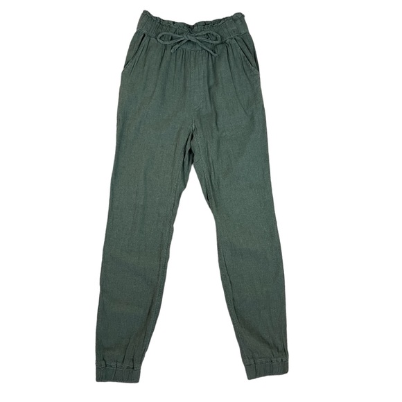 Hollister XS Olive Green Ultra High Rise Drawstring Jogger Pants - Picture 2 of 12